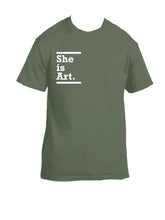 Load image into Gallery viewer, "She is Art" tee