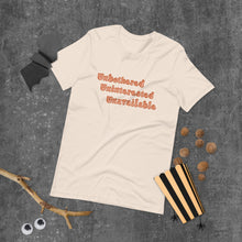 Load image into Gallery viewer, Unbothered, Uninterested, Unavailable tee (tan)
