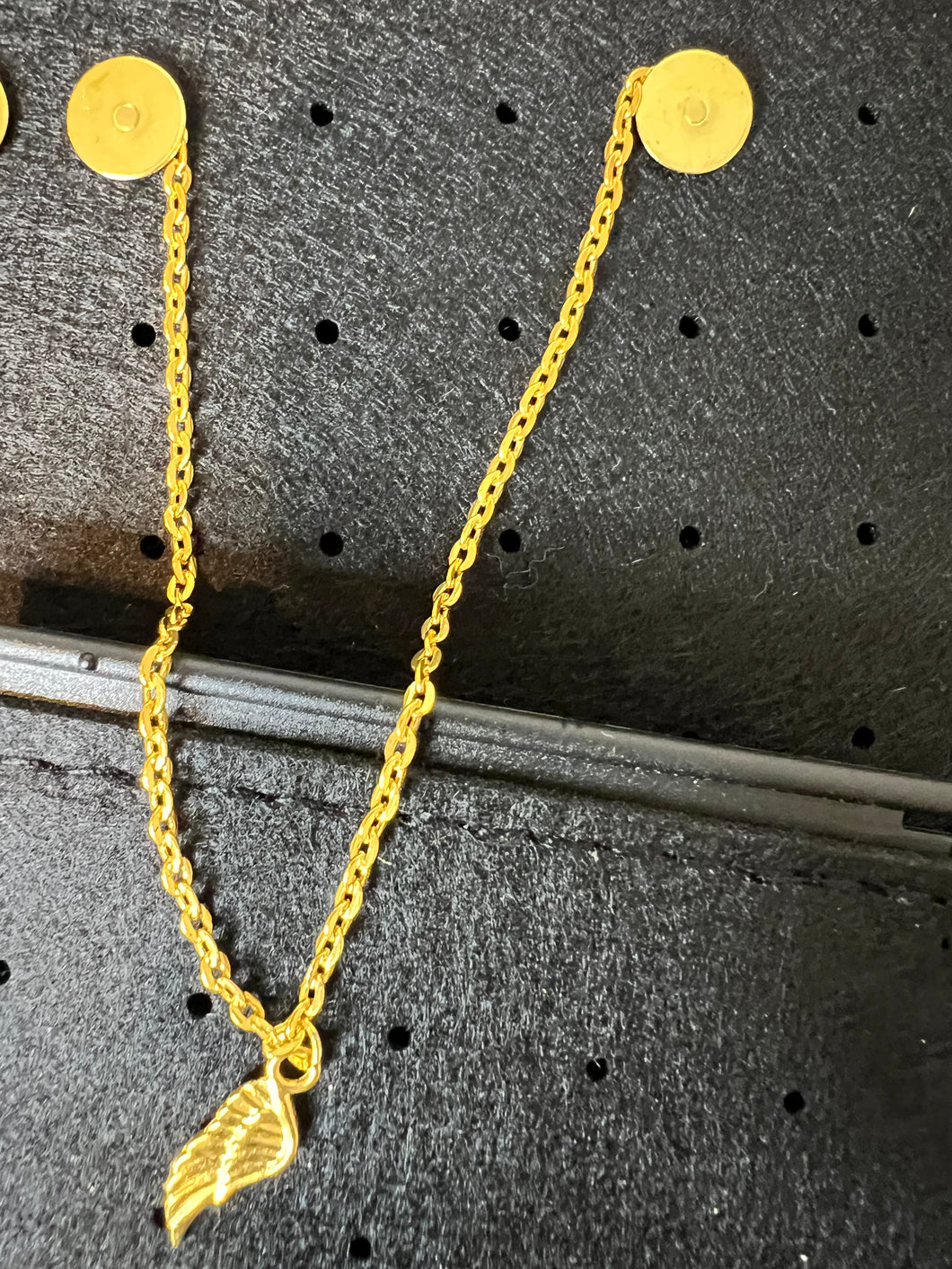 Gold Wing Hat Chain