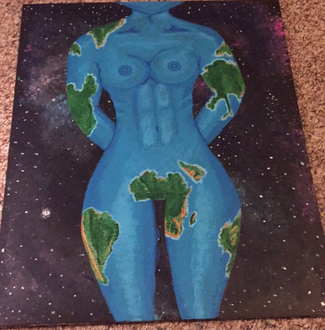 Mother Earth flat canvas painting