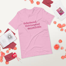 Load image into Gallery viewer, Unbothered, Uninterested, Unavailable tee (pink)
