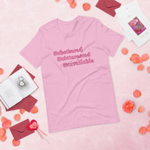 Load image into Gallery viewer, Unbothered, Uninterested, Unavailable tee (pink)
